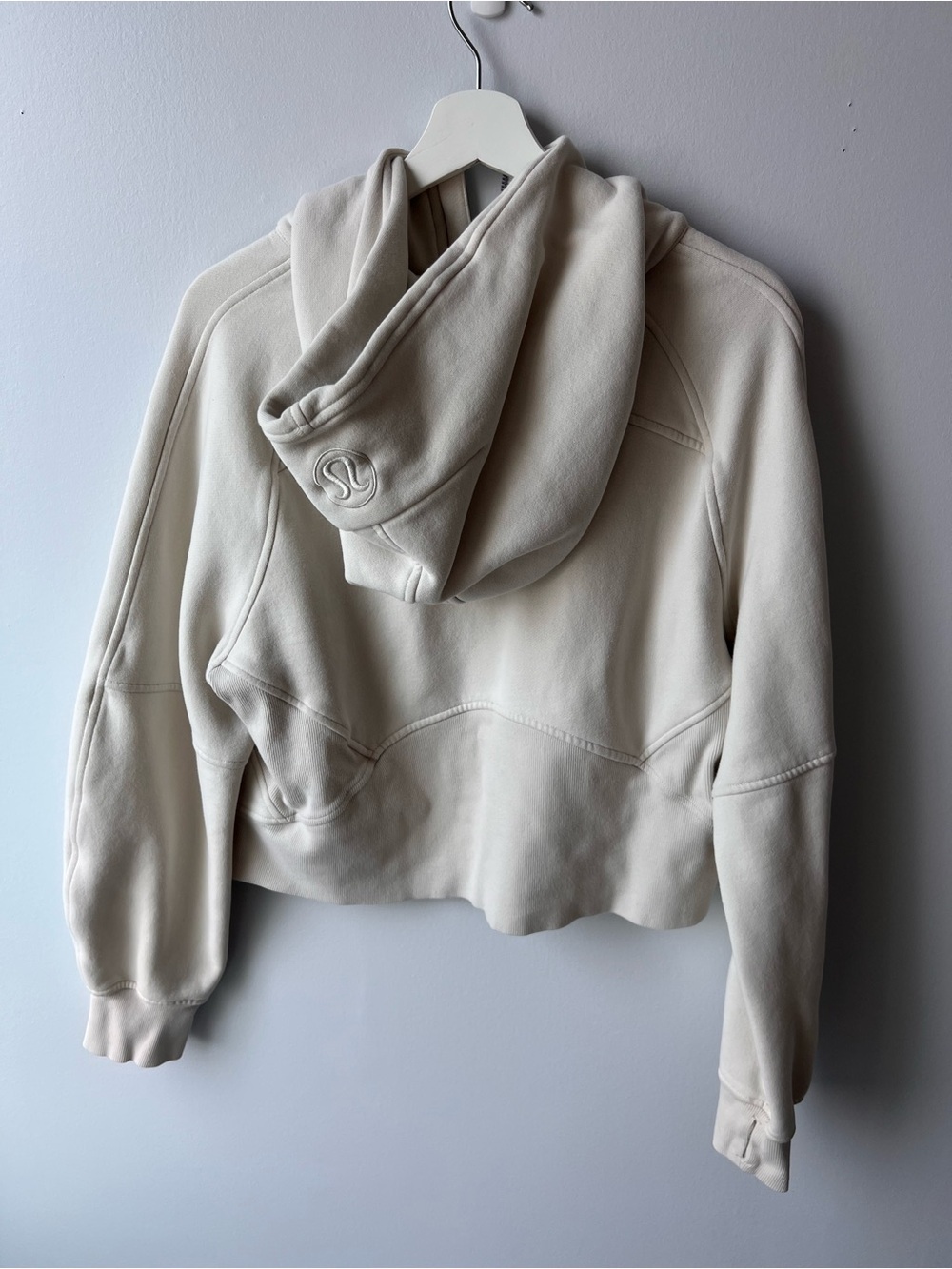 Lululemon Scuba Oversized Half-Zip Hoodie Bone Cream Women’s Medium-Large - Picture 4 of 9
